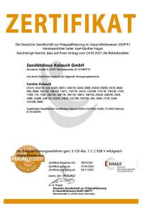 Sanitätshaus Kalauch Bautzen Zertifikat